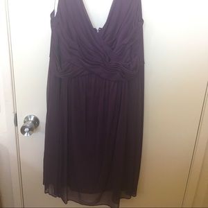 Plum Bridesmaid Dress (David’s Bridal)